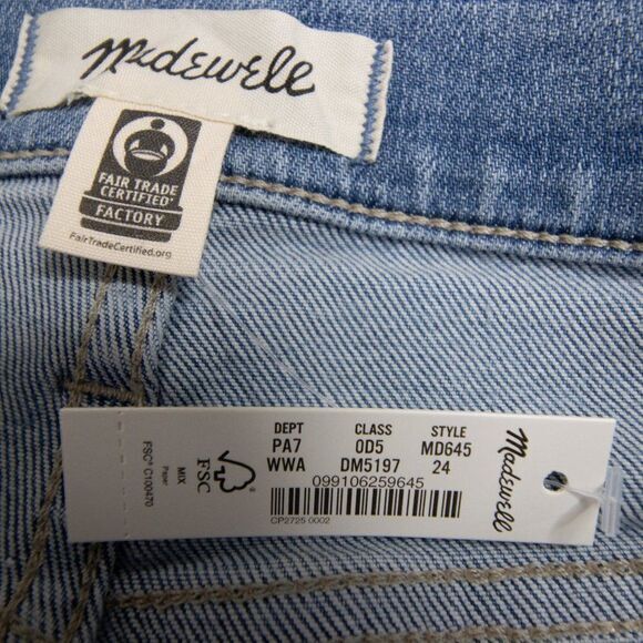 NEW Madewell 11" High-Rise Skinny Crop‎ Jeans Webb was,24 - Picture 10 of 16